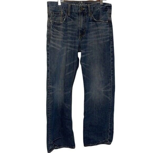 American Eagle Relaxed Fit Denim Blue Jeans Denim Men's Size 32 - Picture 1 of 8